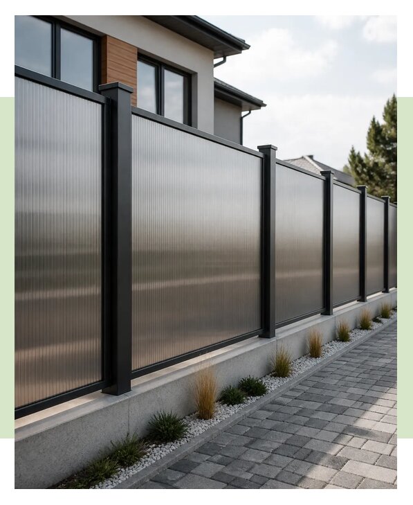 Забор из поликарбоната в Топках по цене от 4864 р. | ЗаборЭксеперт-Тпк